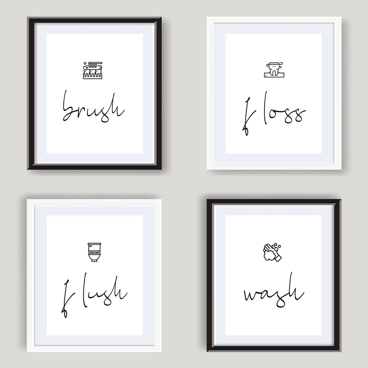 Funny bathroom wall art deals