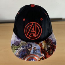Marvel Avengers Youth Snapback Adjustable Hat Cap, Iron Man Hulk Captain America