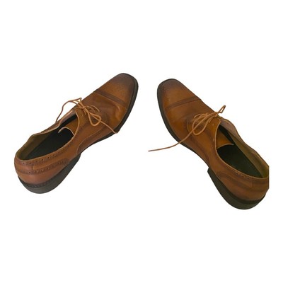 Hart Schaffner Marx Brown Oxford Cap Toe Dress Shoes | eBay display picture 2