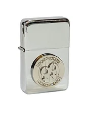 Female Symbol Stainless Women LGBTQ Flip Top Chrome Oil Lighter Wind Resistant