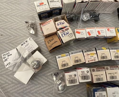 DEAL! NOS Lot of 98 Mostly MR16 Projector Specialty Bulbs Lamps GE Sylvania Etc - Picture 3 of 11