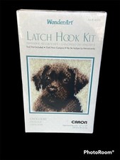 Wonderart Caron Latch Hook Kit 12"X12"-Chocolate Dog Craft Kit New Art  4696