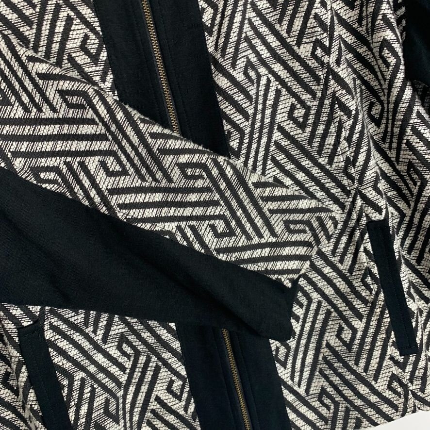 Ruby Rd. Woman Woven Geometric Pattern Jacket Bla… - image 4