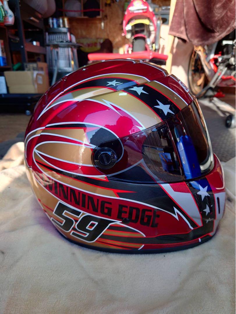 Simpson Helmet RX10 Limited Edition Red Color Gold Super rare | eBay 