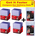 100 x Ultra Pro 35pt TopLoader +200 Card Sleeves Penny TopLoaders Top Loader