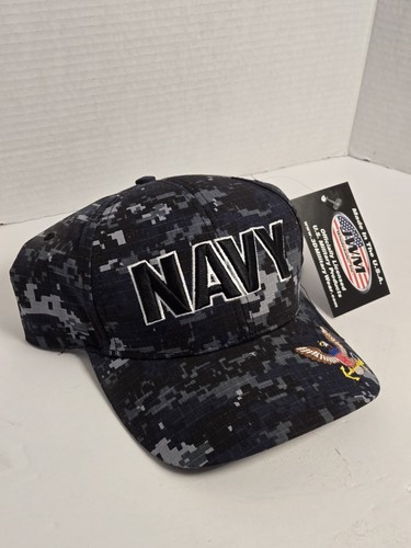 Gorra gorra camuflada digital ajustada azul marino de EE. UU. para hombre, talla única - Imagen 9 de 21