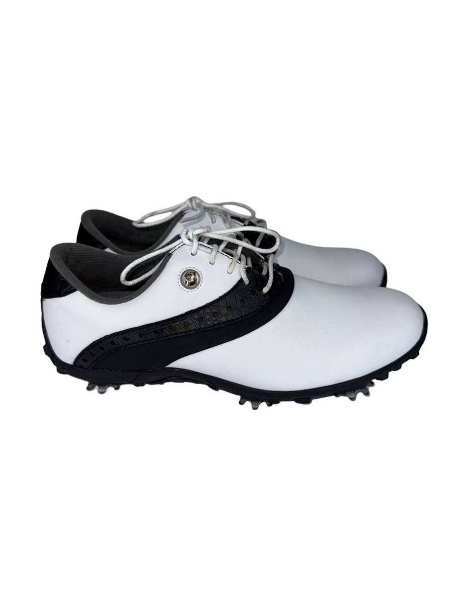シューズ FootJoy - FOOTJOY FootJoy Golfing Shoes Lo Pro 93927 White Black Rubber Spikes
