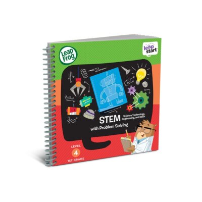 LeapStart Station Letter Factory STEM Activity Book for 1st Grade Age 5-7
