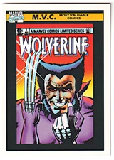 1990 Marvel Comics Trading Card # 133 Wolverine Limited Series # 1 M.V.C.