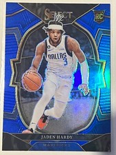 2022-23 Panini Select Jaden Hardy Retail Silver Blue RC #80 Mavericks