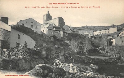Sauto - IN Der Nähe Von Mont-Louis - -ansicht der Kirche Und Zentrum Des Dorf