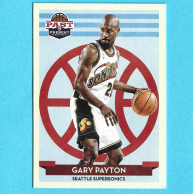 2012-13 Panini Past and Present Supersonics Basketball Card #118 Gary Payton HOF
