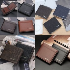 Fashion Men's Bifold Leather Wallet ID Credit Card Holder Billfold Purse Clutch