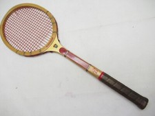 VINTAGE BANCROFT "WIGHTMAN CUP" WOODEN TENNIS RACQUET ANTIQUE / DISPLAY