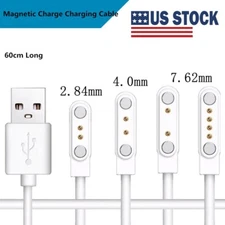 Universal 2-Pin USB Data Charging Cable Magnetic Charger For Smart Watch New USA