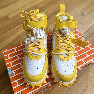 Men'sSize 8.5 Nike Off-White x Air Force 1 SP Leather Mid