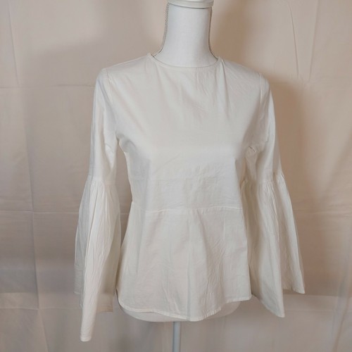 Walter Baker S Nuevo con Etiquetas Bristol Top Blanco Mangas Campana Larga Algodón Precio de venta sugerido por el fabricante $138 - Imagen 3 de 7