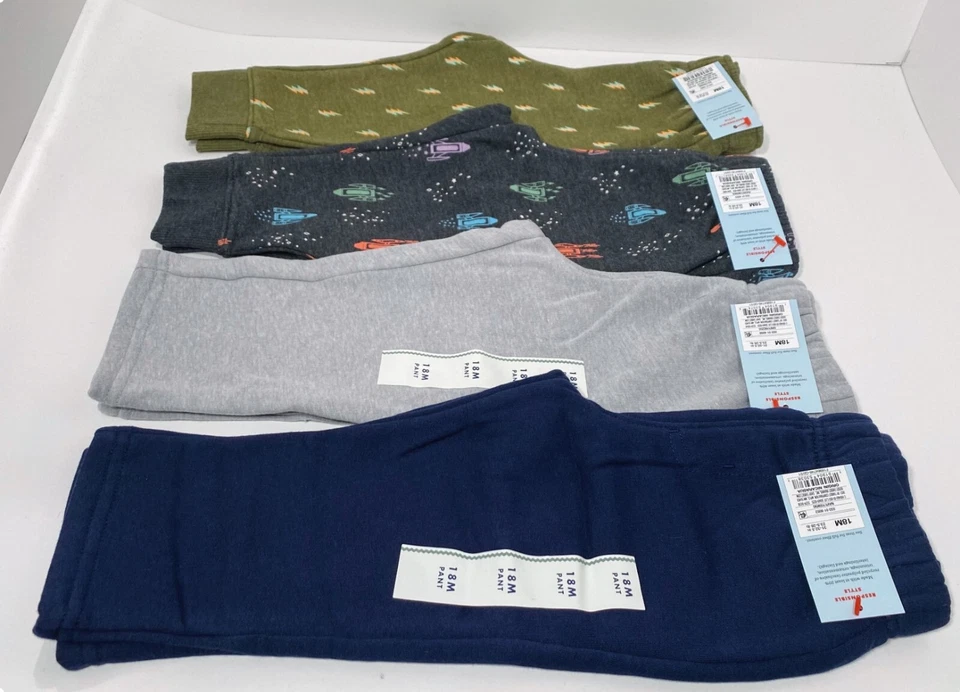 Pantalones de lana Cat & Jack para niños pequeños 18 meses 4 piezas (2 joggers y 2 pantalones) Foto 3 de 4