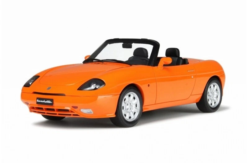 1:18 Scale Fiat Barchetta Rare Orange Resin Model Car Otto Ottomobile GT Spirit - Image 3 of 4