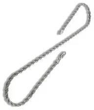 Rope Chain -- Bracelet or Anklet -- .925 Sterling Silver -- Made in Italy  [GV]