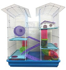 Large Twin Tower Dwarf Hamster Habitat Rodent Gerbil Mouse Cage Tube Tunnels