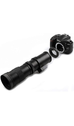 Lightdow 420-800mm f/8.3 Manual Zoom Telephoto Lens + T-Mount for Nikon - Picture 3 of 8