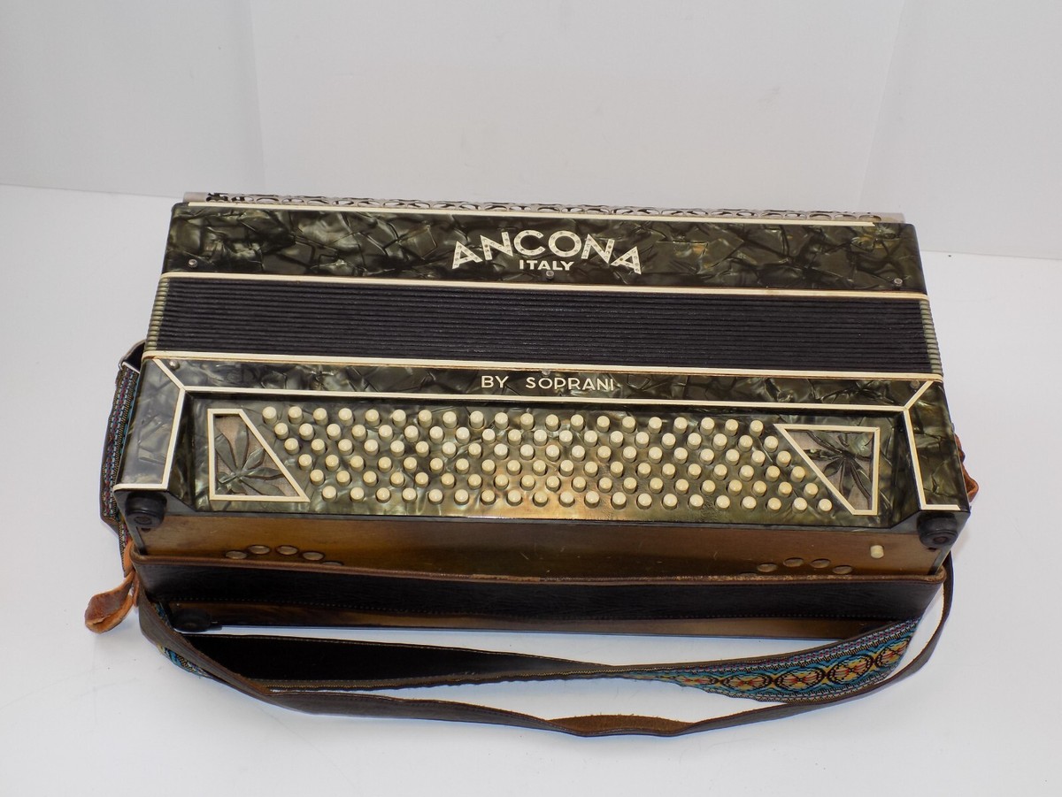 Soprani アコーディオン Ancona By Soprani Accordion w/ Original Case WORKING Vintage