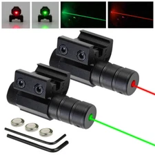 Tactical Red/Green Beam Laser Dot Sight Scope Mount For Gun Rifle Pistol Hunting