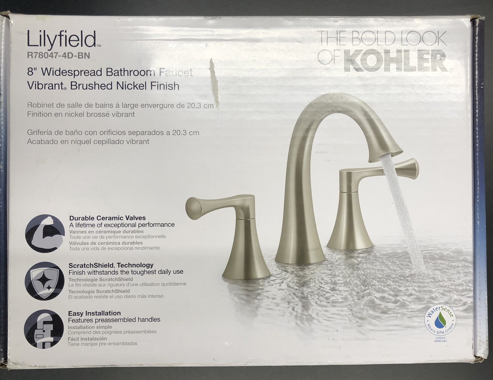 Kohler Lilyfield R780474DBN Bathroom Sink Faucet Brushed Nickel Free