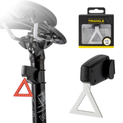 LED RÜCKLICHT RENNRAD WIEDERAUFLADBAR USB LICHTDREIECK SCHEINWERFER