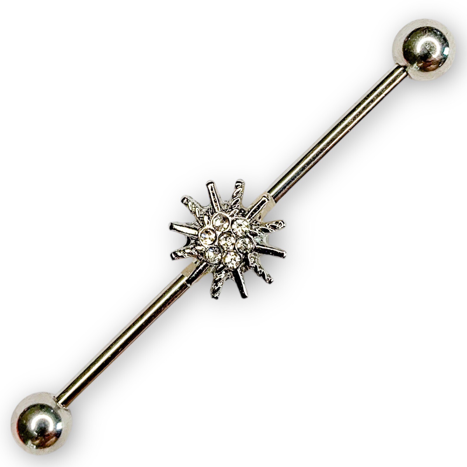 Dyknasz Titanium Industrial Piercing Jewelry 14g Internally Threaded  Industrial Bar Piercing Industrial Earrings For Women Men Bar Length 35mm,  HD1189