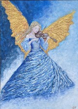 ANGELO Quadro Moderno Dipinto a Mano Acrilico Tela Painting  Pezzo Unico