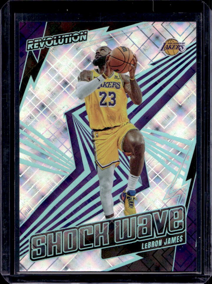 2023-24 Panini Revolution LeBron James Shock Wave Cosmic #11/99 Lakers