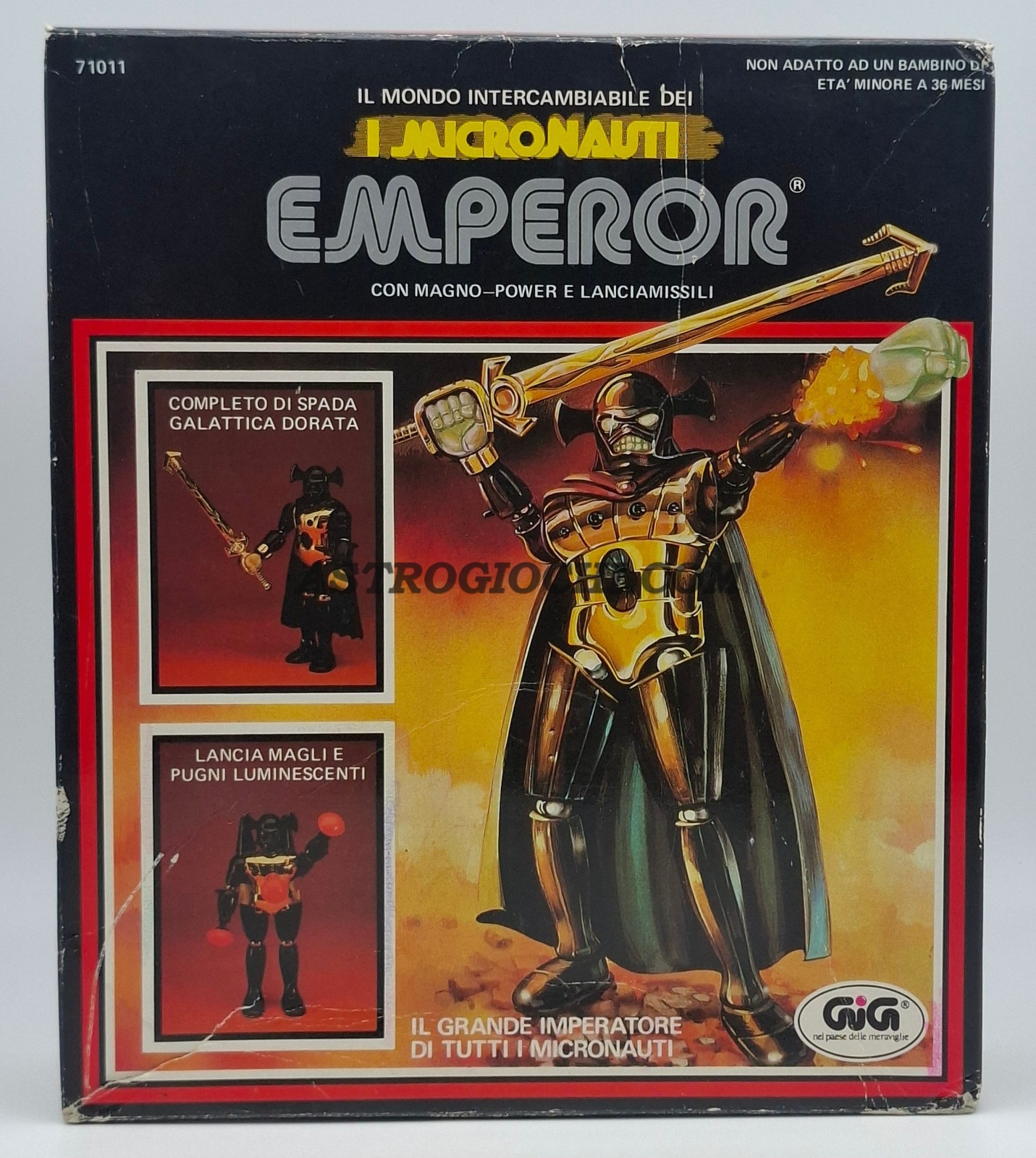 MICRONAUTI EMPEROR MICRONAUTS GIG MEGO MAGNETIC VINTAGE 1977 COMPLETO IN BOX
