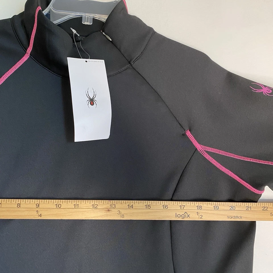 Женский топ Spyder Halcyon на молнии XL черный спортивная одежда средний базовый слой для улицы 149 долл. США - Изображение 3 из 4