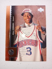 1996-97 Upper Deck Allen Iverson RC Rookie Card #91 Philadelphia 76ers HOF. rookie card picture