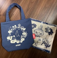End of the Year Moomin Navy Tote Bag with Towel