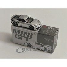 1:64 MINI GT #354 911 Turbo S GT Silver Metalic Box Sealed New