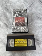 Status Quo Live in Concert NEC Birmingham England 1982 VHS Cassette Tape. Rare.