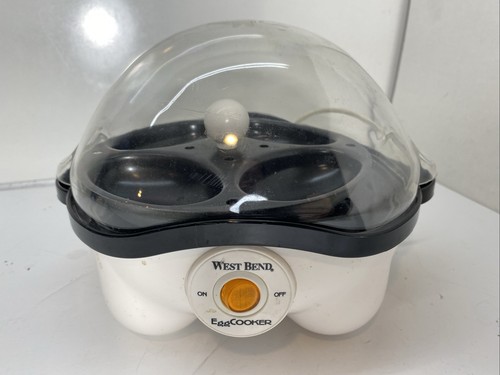 Vintage West Bend Electric Automatic Egg Cooker 86628 Tested Works Used