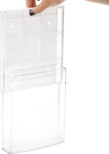 3 Pack under Desk Drawer, Self-Adhesive Slide Out Organizer Tray, Plastic Sti...