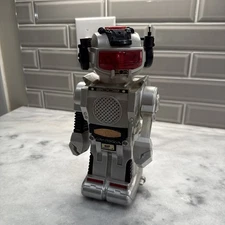 Vintage Bright Silver Robot 2002 . Model-B Hong Kong As Is Untest (1984 mfg)