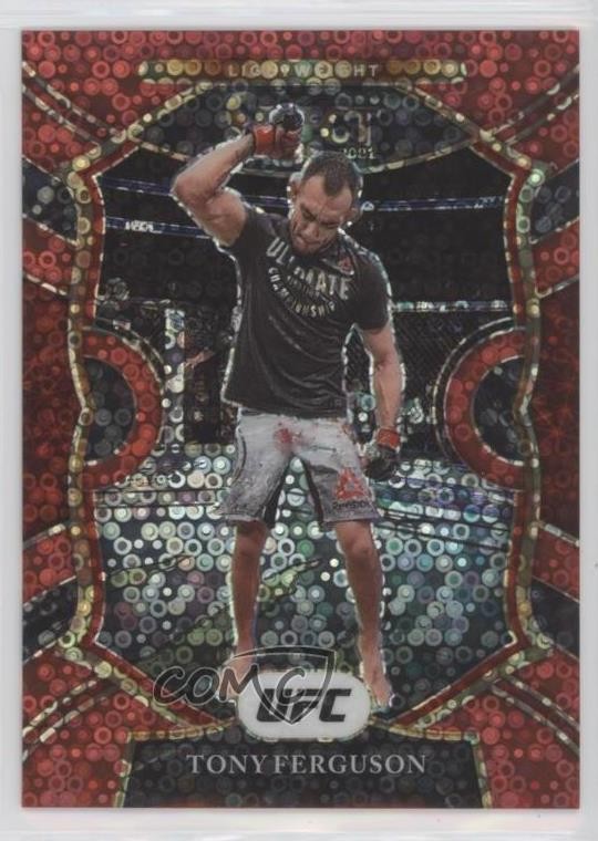 2021 Panini Select UFC Concourse Red Disco Prizm 184/199 Tony Ferguson #91 03rx