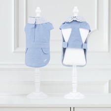Calin Soft Denim Collar Cat Clothes – Light Blue | Made in Japan