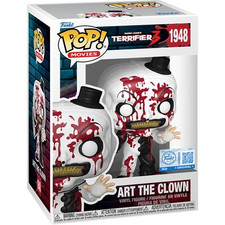 IN STOCK! Terrifier 3 Art the Clown Bloody Funko Pop #1948 Exclusive