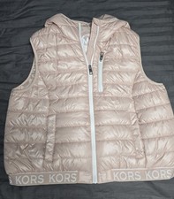 Michael Kors Damen Steppweste mit Kapuze, Rei...