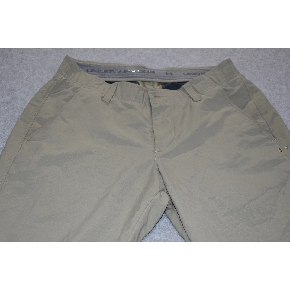 Pantalones de golf Under Armour para hombre talla 30 x 32 rendimiento nailon mezcla de poliéster tostado Foto 2 de 4
