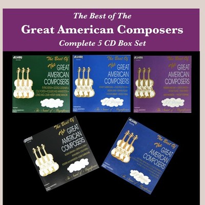 The Best of Great American Composers - Vols 1-5: Audio CDs (1988) Alshire VG+ NM