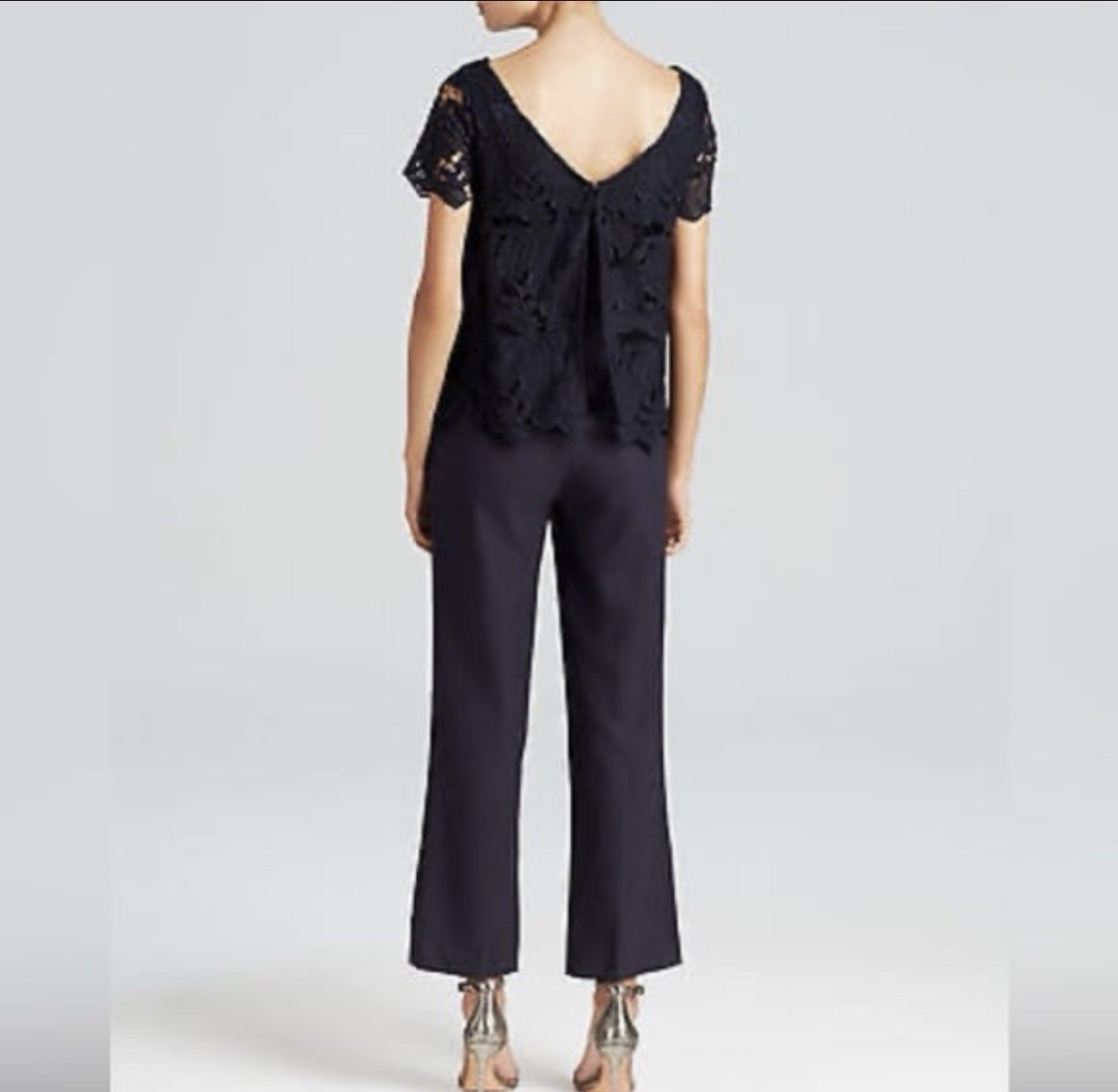 TORY BURCH navy lace Avalon jumpsuit  Size  2 thumbnail 2