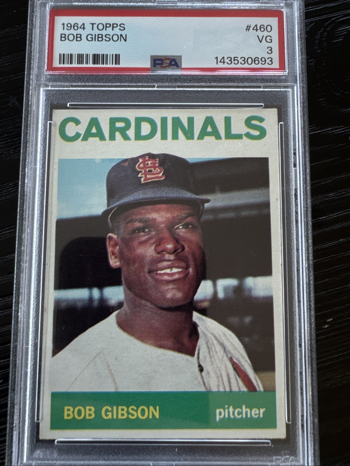 Bob Gibson 1964 Topps #460 PSA 3 VG - HOF